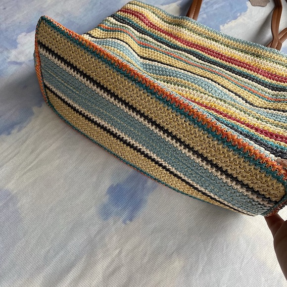 Miu Miu Multicolor Braided Large Shoulder Tote Bag - Picture 4 of 6